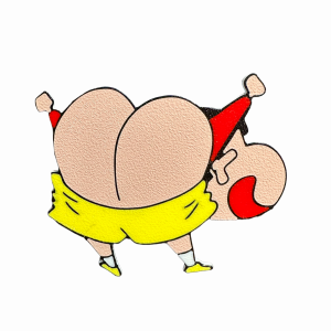 Imán Culo de ShinChan